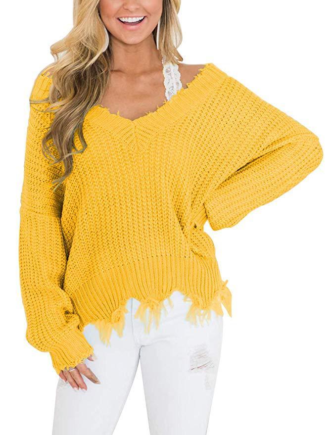 pull ample à col en V