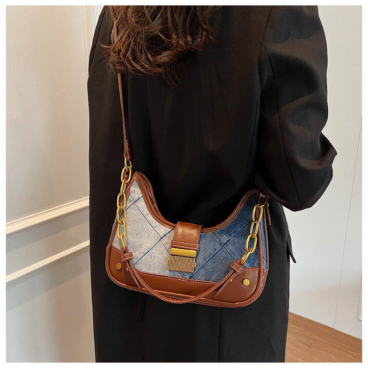 Sac à bandoulière à chaîne en diamant