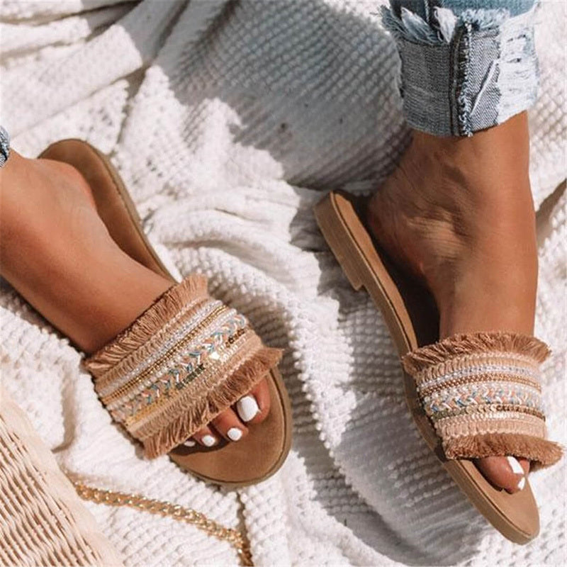 Sandales plates pour femmes