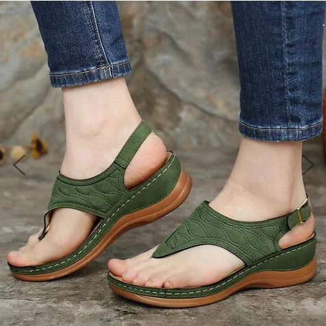 Chaussures d'été romaines rétro à clip