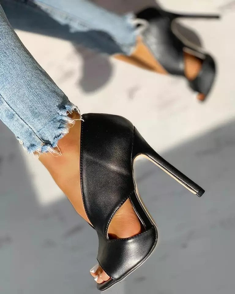 chaussures sexy à talons fins