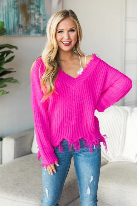 pull ample à col en V
