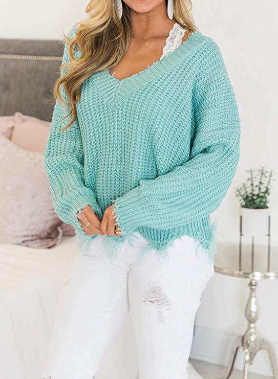 pull ample à col en V