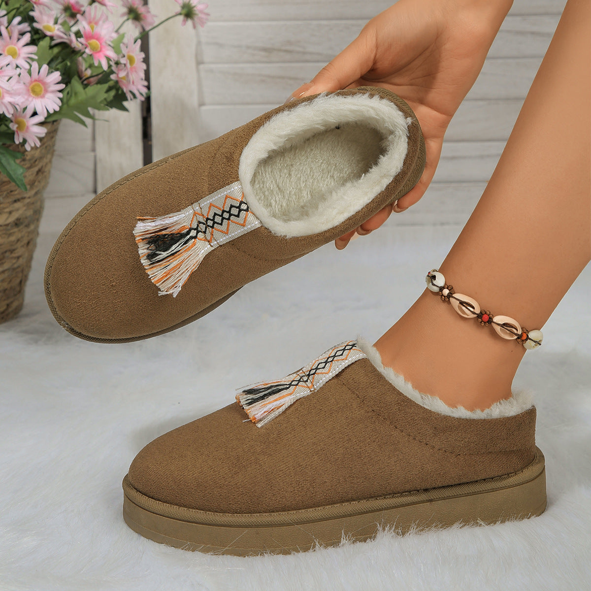 Chaussons Douillets Suédés