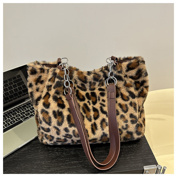 Sac à dos tendance en peluche