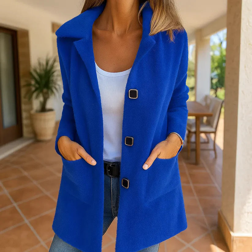 Manteau mi-long à simple boutonnage