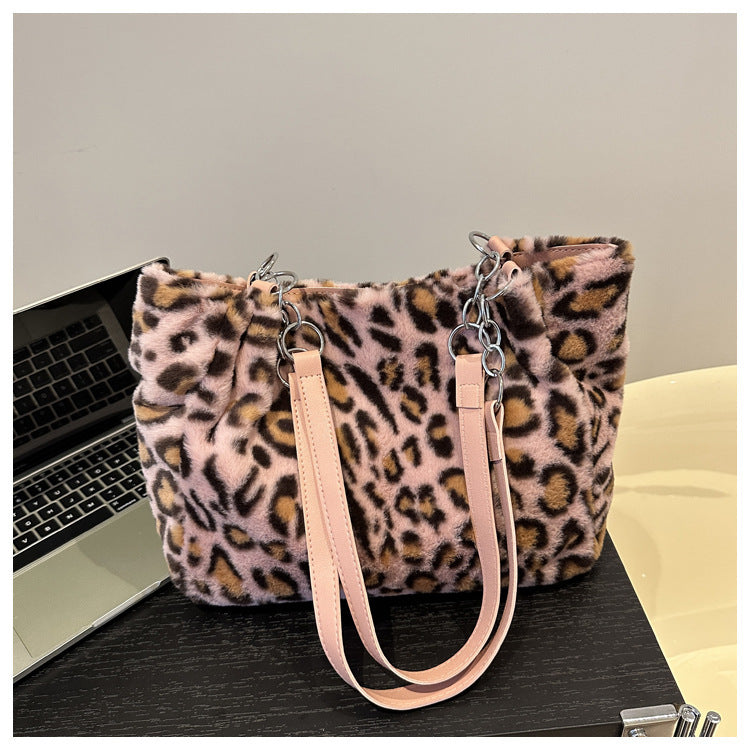 Sac à dos tendance en peluche