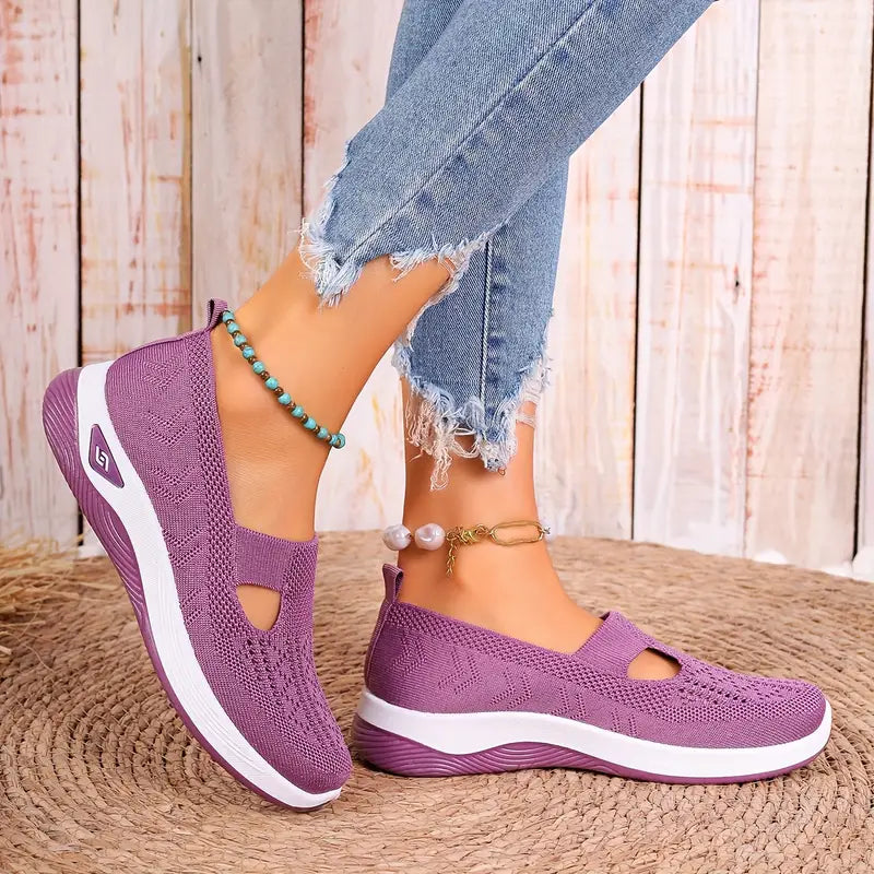 Chaussures confort souples semelle antidérapante femme