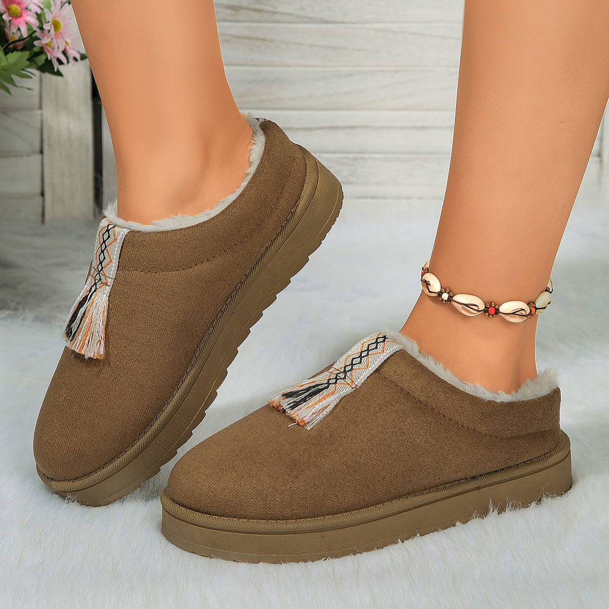 Chaussons Douillets Suédés