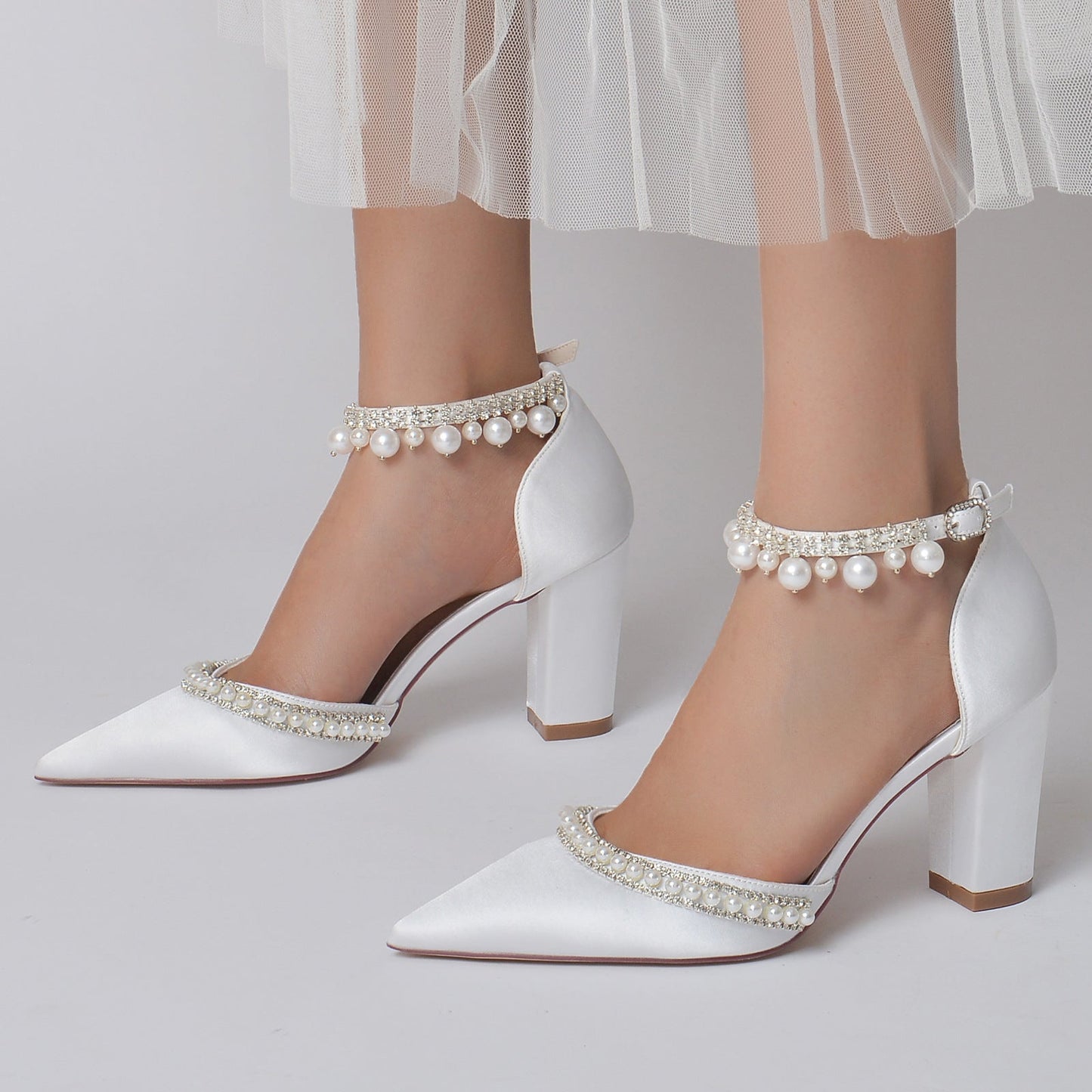 Talon bloc et strass