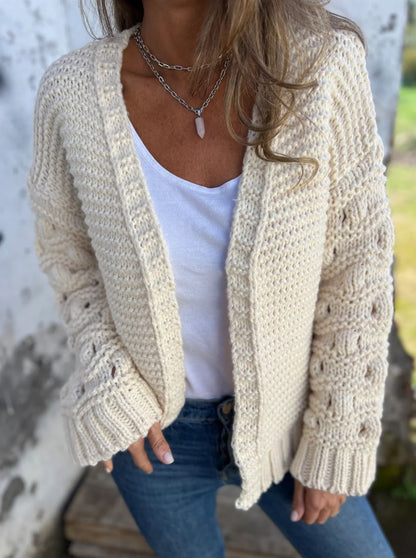 Cardigan couleur unie pour femme
