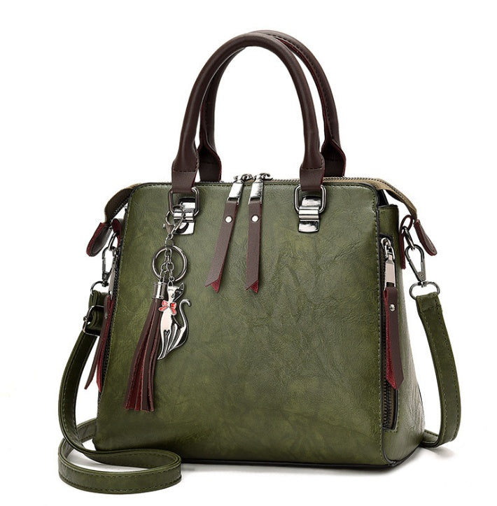 Sac à main en cuir.