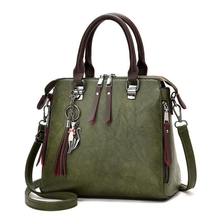 Sac à main en cuir.