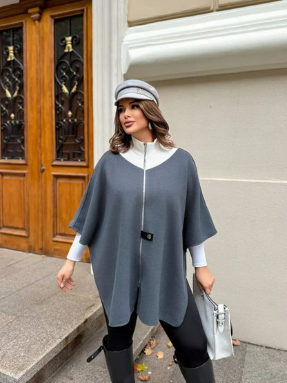 Veste Décontractée à Col Montant