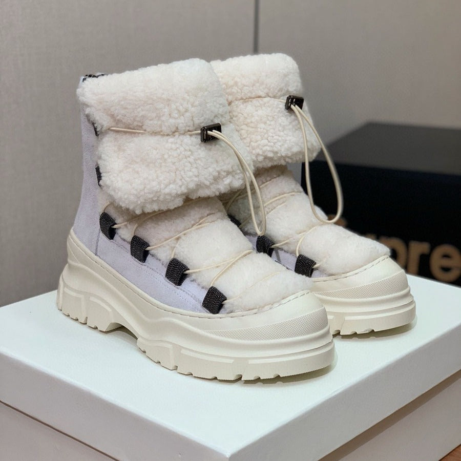 Bottes d'hiver fourrées