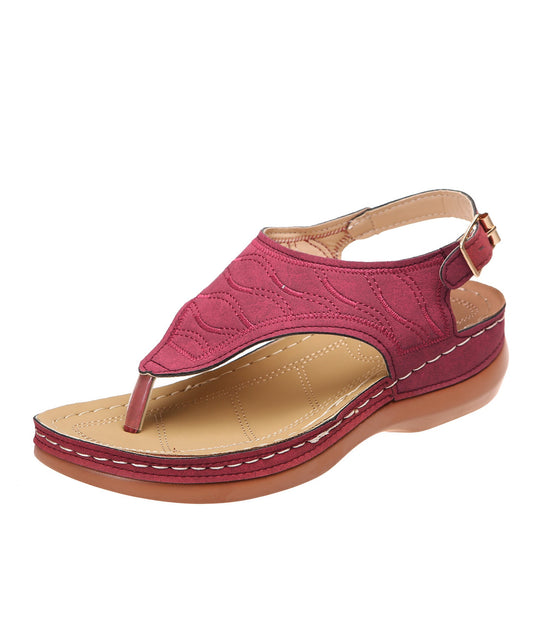Chaussures d'été romaines rétro à clip