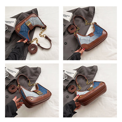 Sac à bandoulière à chaîne en diamant.