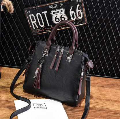 Sac à main en cuir.