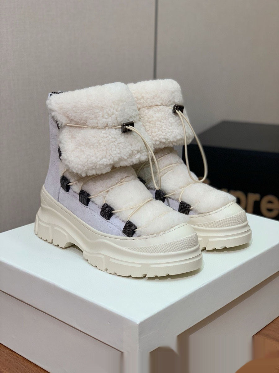 Bottes d'hiver fourrées