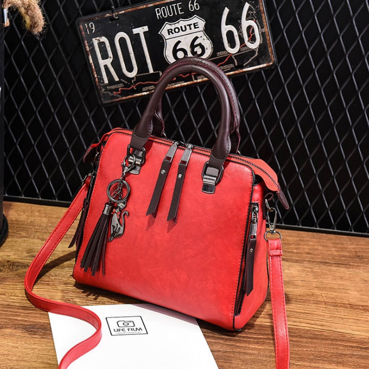 Sac à main en cuir.