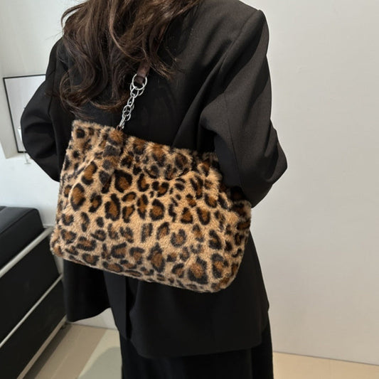 Sac à dos tendance en peluche