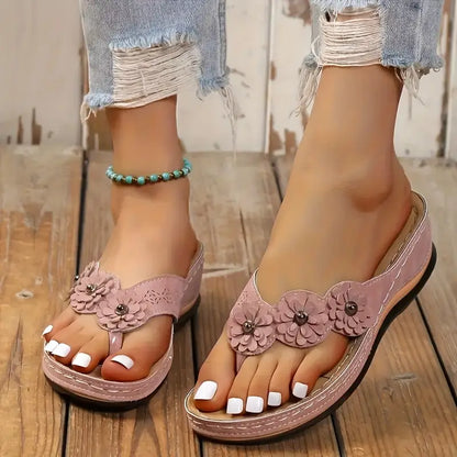 Sandales Fleurs Éclatantes.