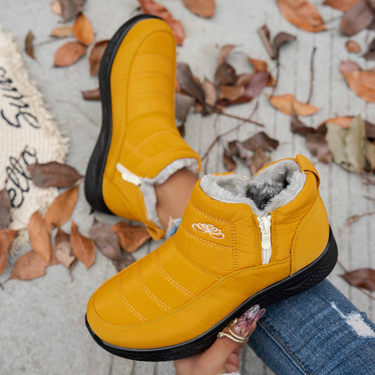 Bottes de neige d'hiver avec fermeture éclair