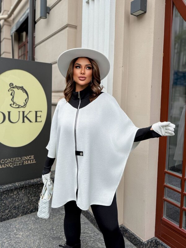 Veste Décontractée à Col Montant